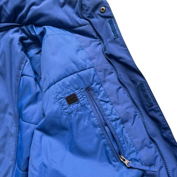 LL Bean Jacket Mens Large Tall Blue Long Sleeve Full Zip Button - Picture 9 of 15